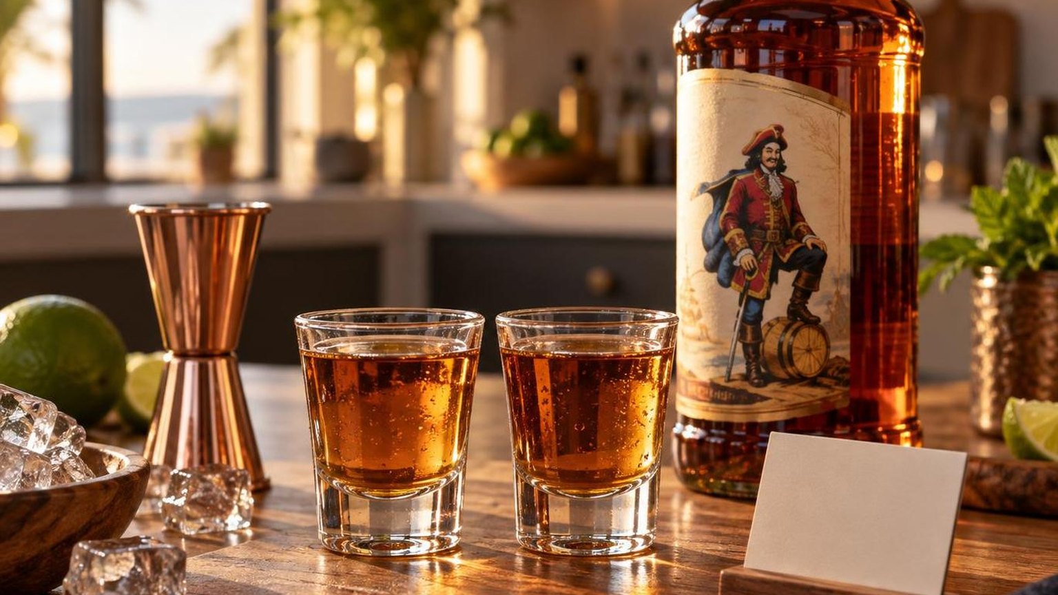 Calories in a Shot of Captain Morgan — measured, not estimated