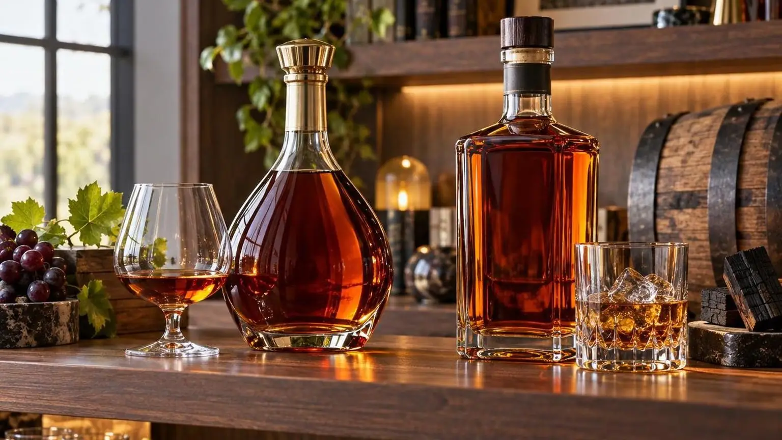 Difference Between Brandy and Bourbon at a glance, for quick reference