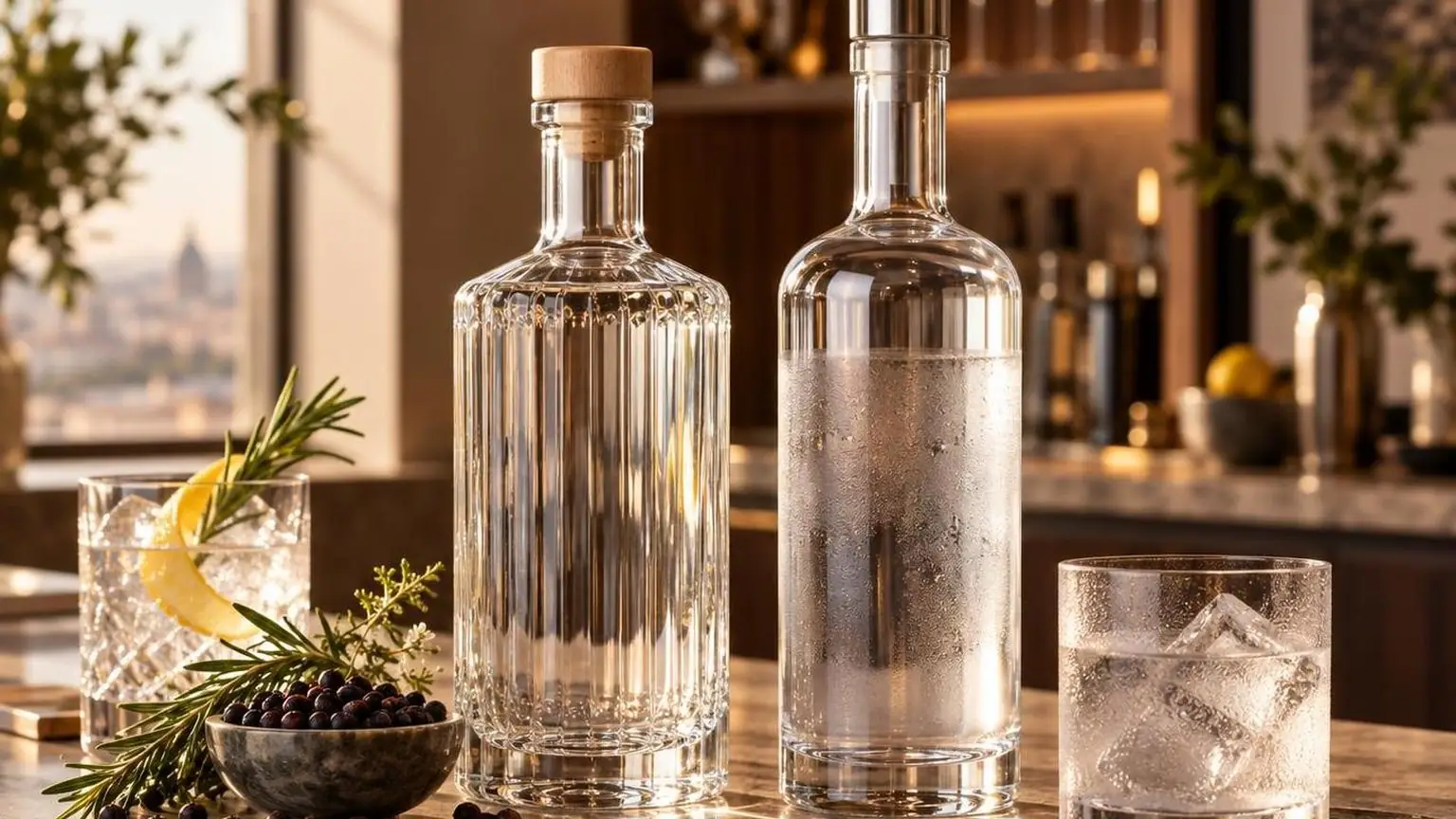 Difference between gin and vodka