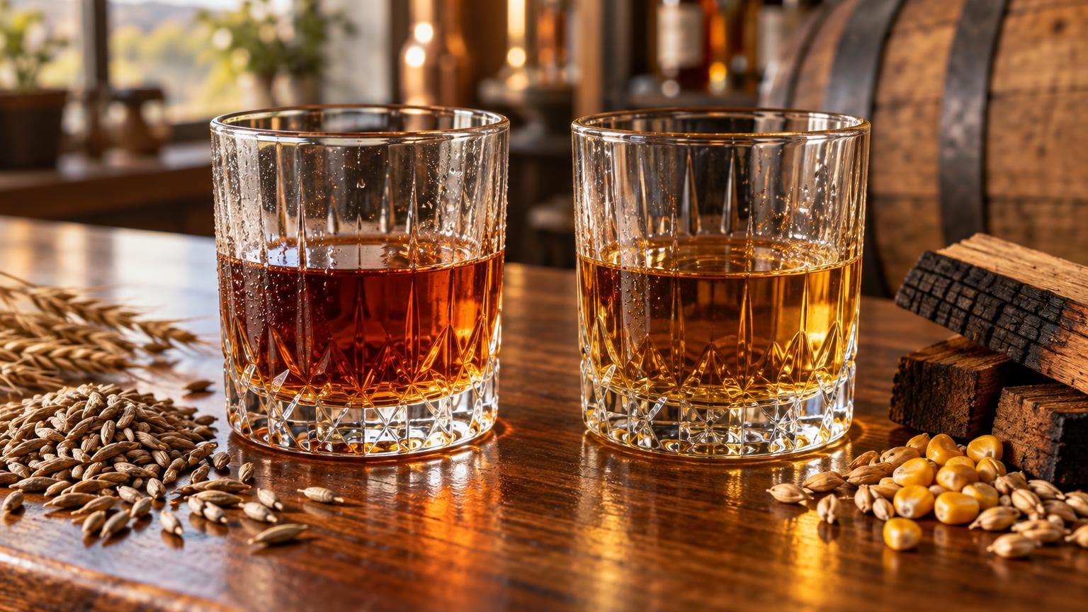 What Is the Difference Between Rye and Whiskey? — side by side with the alternatives