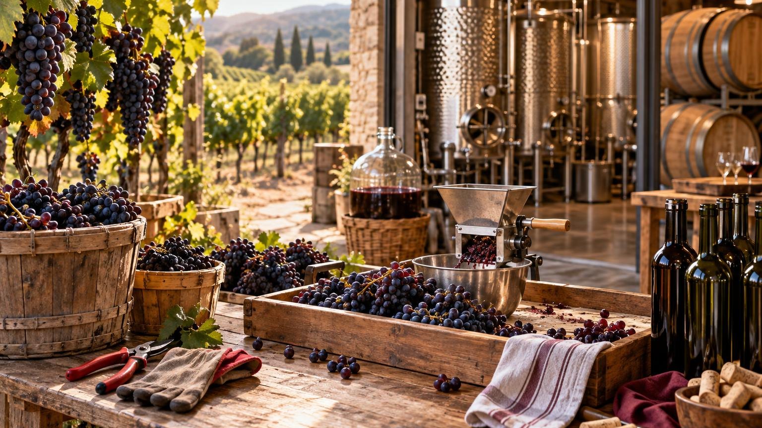 Difference Between Winery and Vineyard 5 Difference Between Winery and Vineyard, broken down step by step