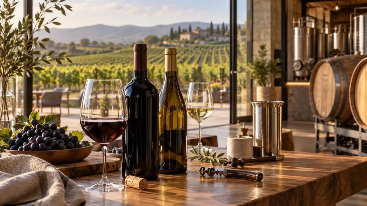 Difference between winery and vineyard