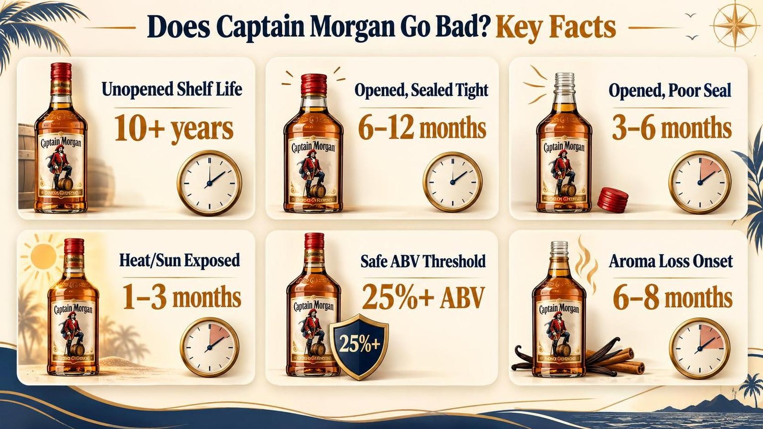 Does Captain Morgan Go Bad? Key Facts — what the data shows