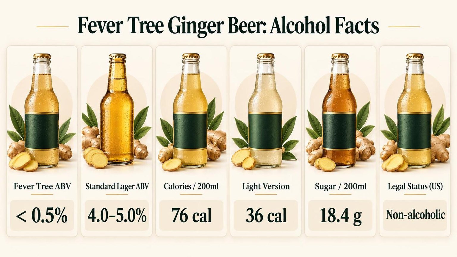 Fever Tree Ginger Beer: Alcohol Facts — key facts at a glance