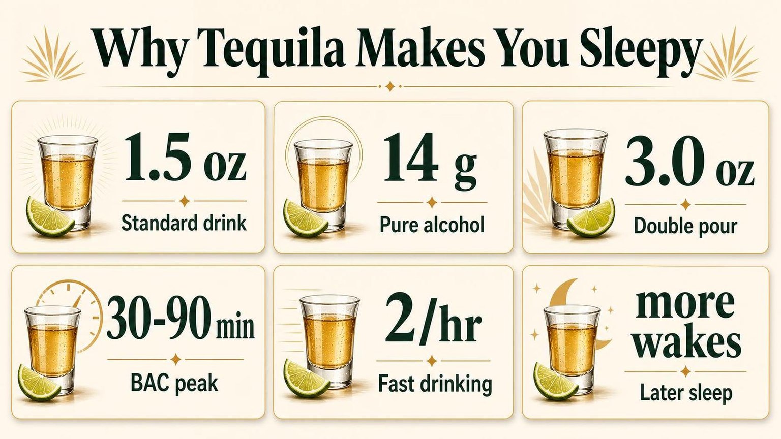Does Tequila Make You Sleepy? 1 Why Tequila Makes You Sleepy — the numbers side by side