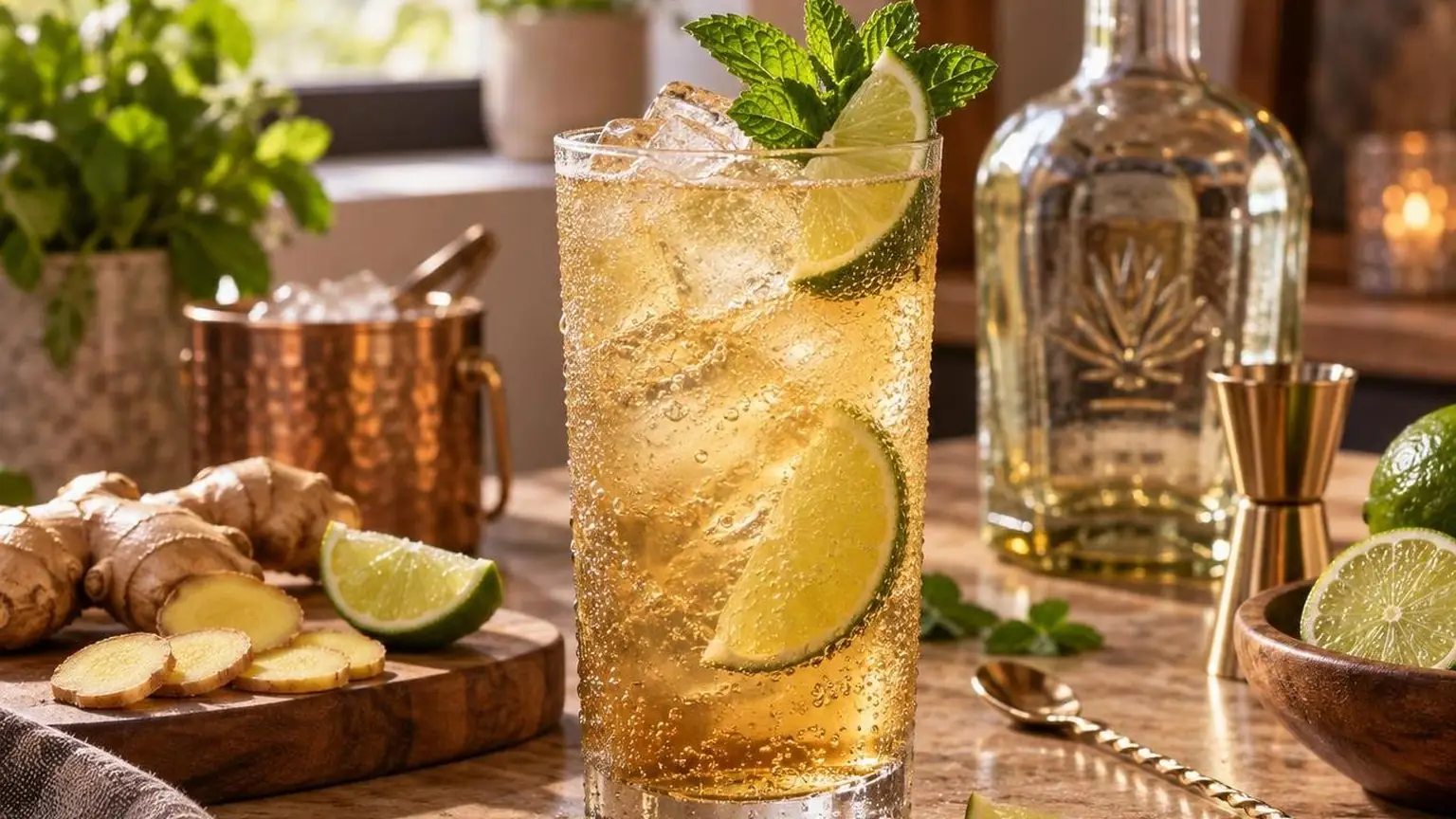 Ginger ale and tequila cocktails to make at home