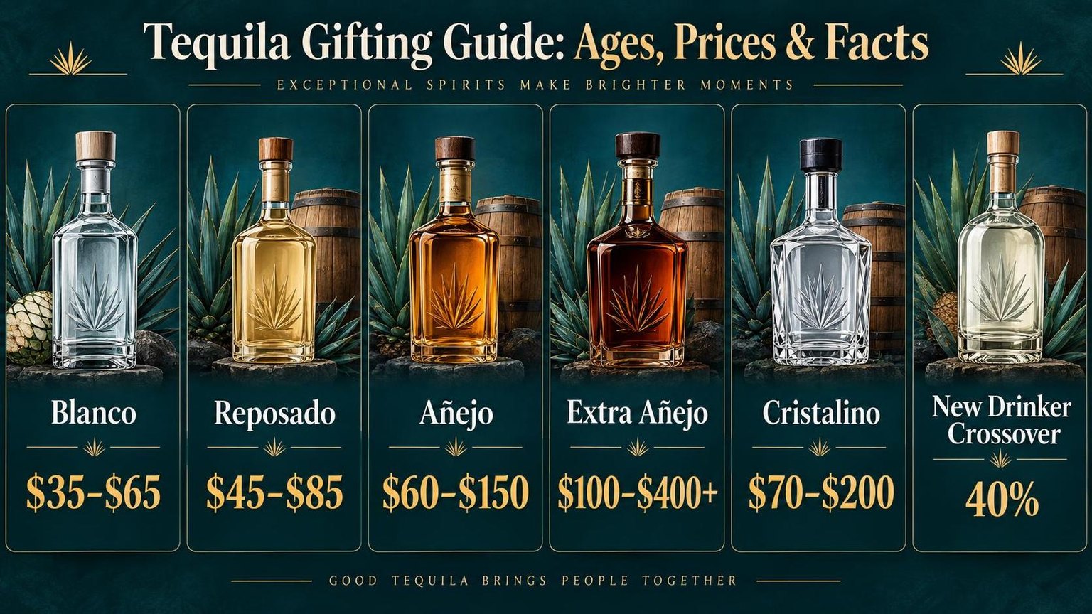 Good Tequila Bottles That Make the Perfect Gift 1 Tequila Gifting Guide: Ages, Prices & Facts — figures worth remembering