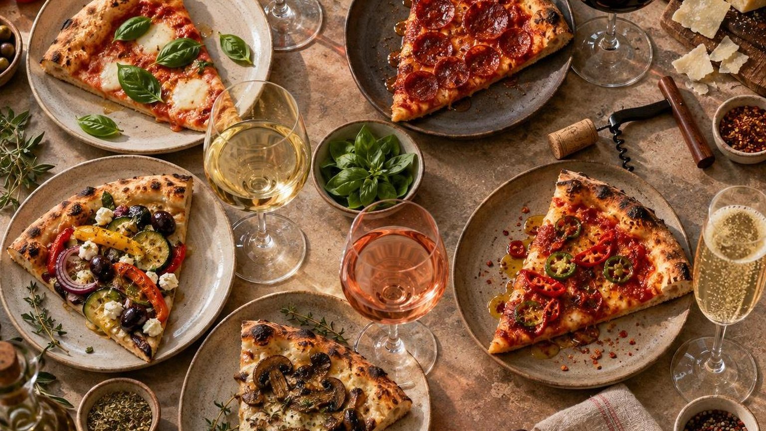 Good Wine with Pizza for Every Type of Slice at a glance
