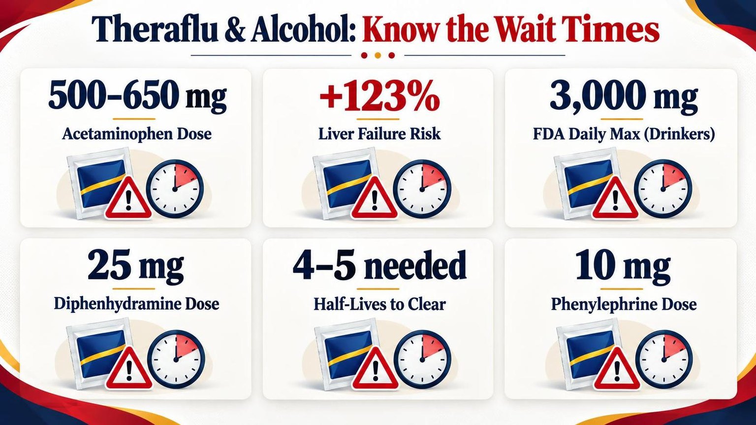 Theraflu & Alcohol: Know the Wait Times — key facts at a glance