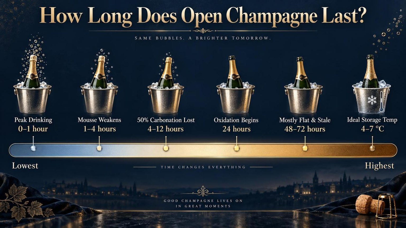 How Long Does Open Champagne Last? — the main points in one view