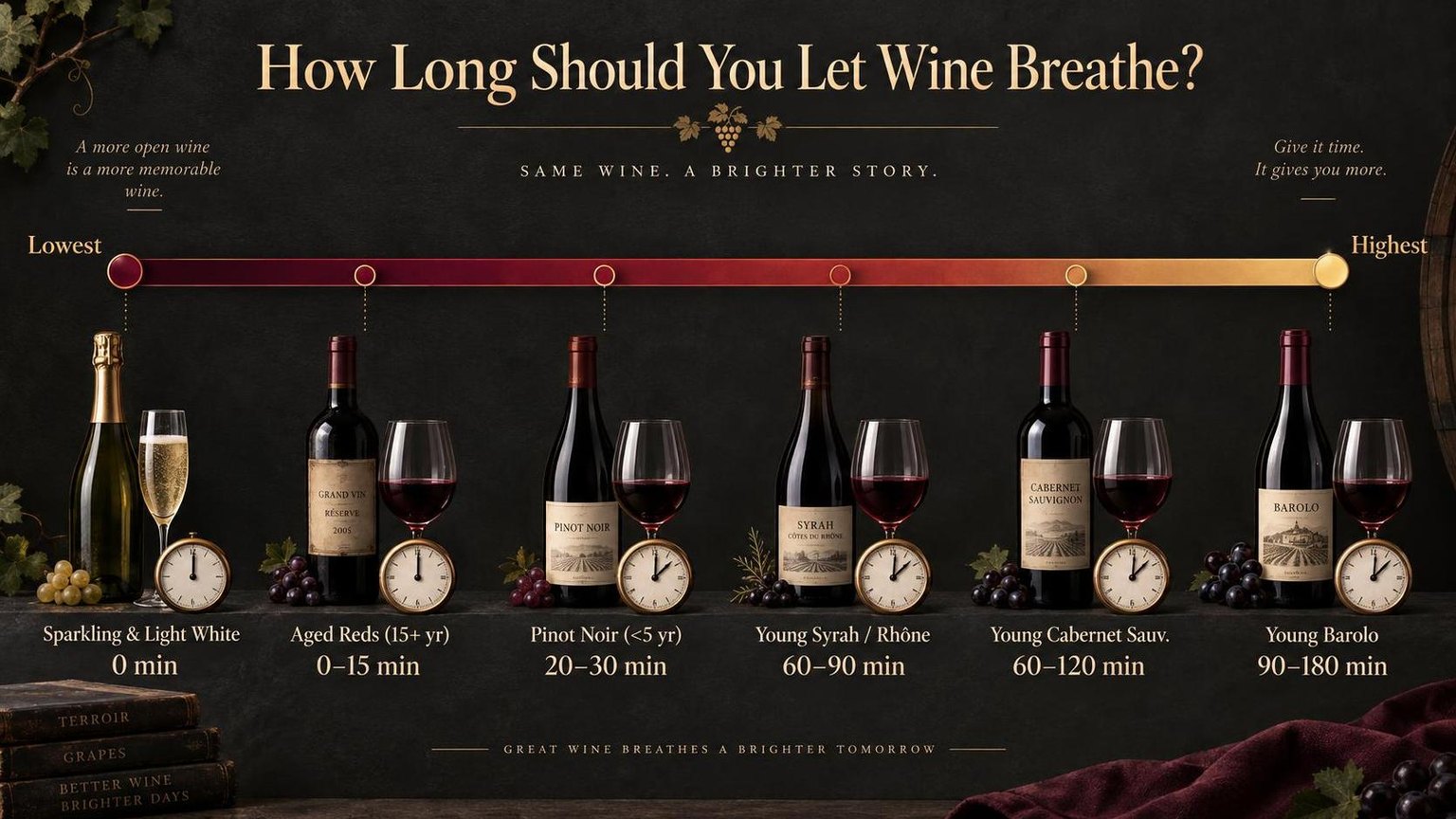 How Long Should You Let Wine Breathe? — a visual summary of the figures