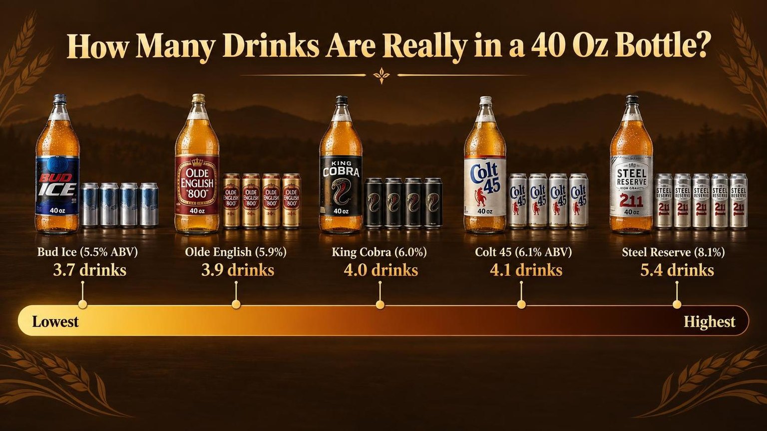 How Many Beers Are in a 40? 1 How Many Drinks Are Really in a 40 Oz Bottle? — the main points in one view