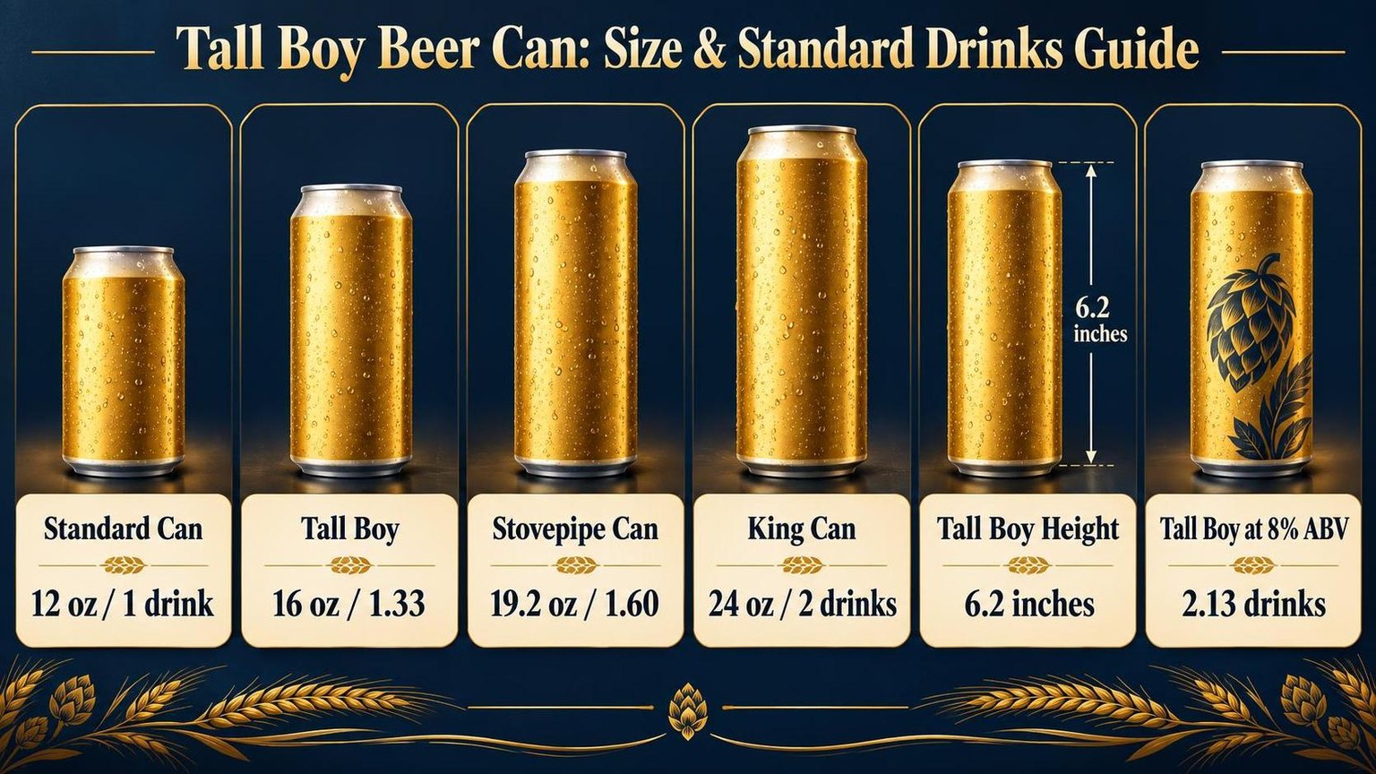 Tall Boy Beer Can: Size & Standard Drinks Guide — what the data shows