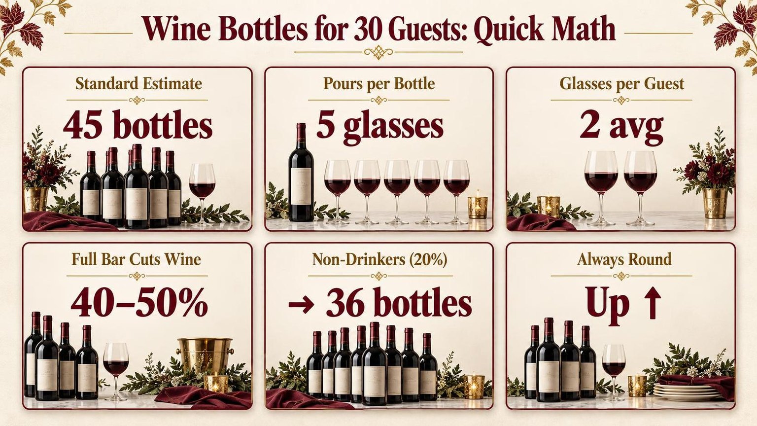 Wine Bottles for 30 Guests: Quick Math — what the data shows
