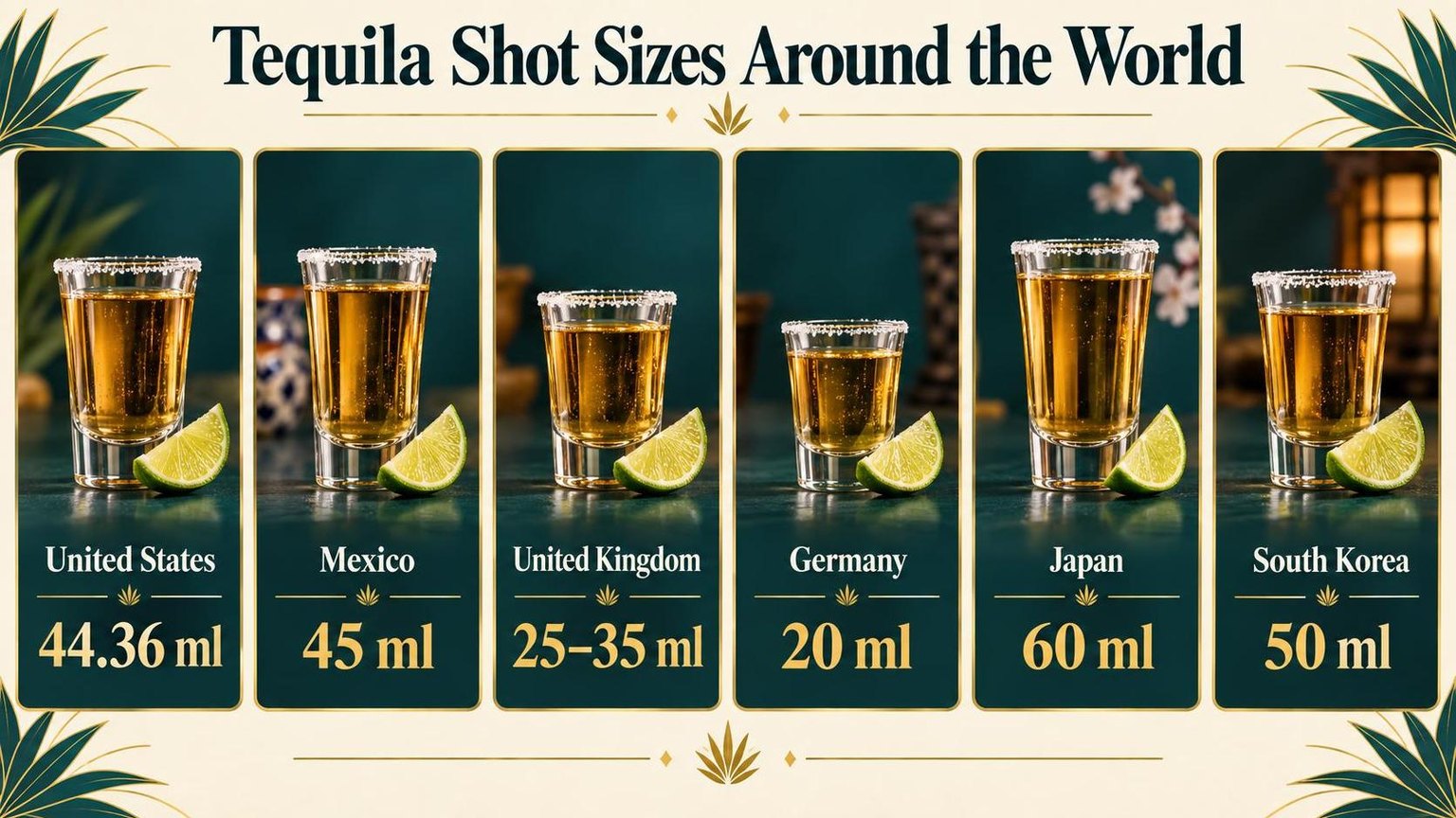 How Many Ml in a Shot of Tequila? 1 Tequila Shot Sizes Around the World — what the data shows