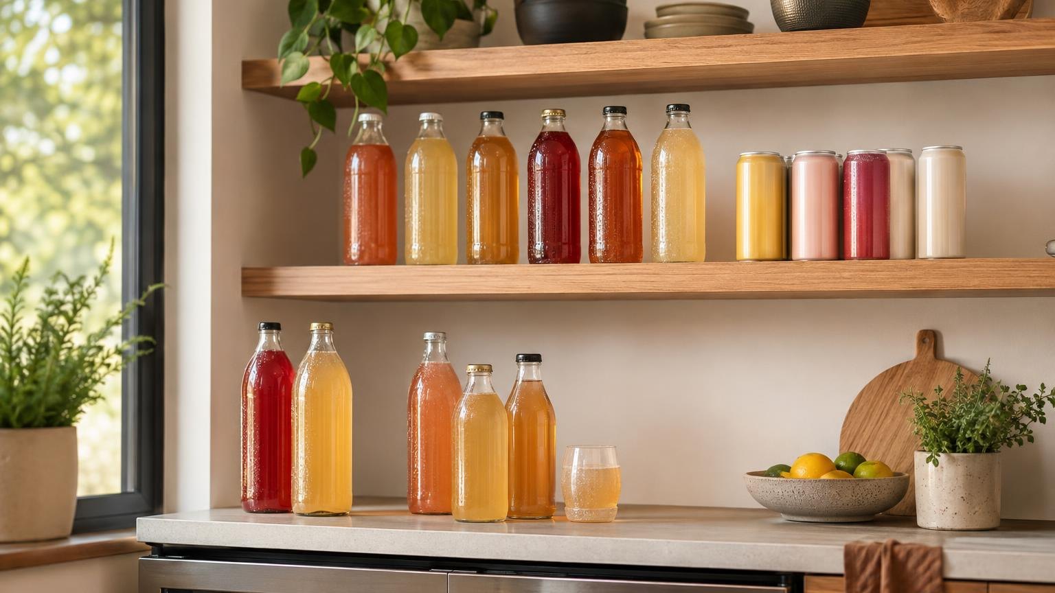 How Much Alcohol Is In Kombucha? — side by side with the alternatives