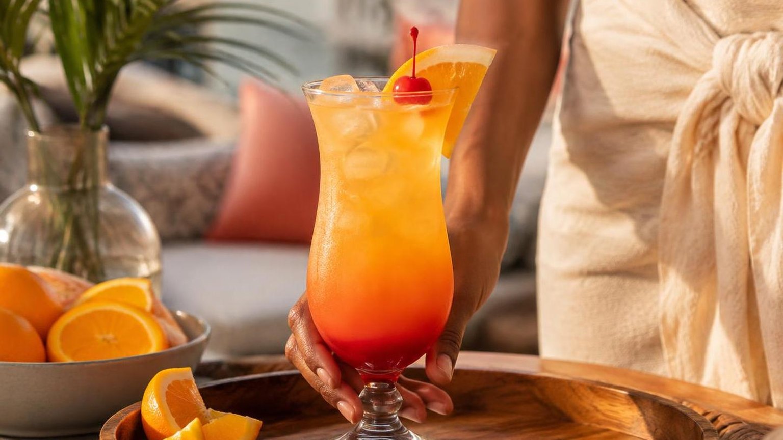 Malibu Sunrise Drink, broken down step by step, based on measured values
