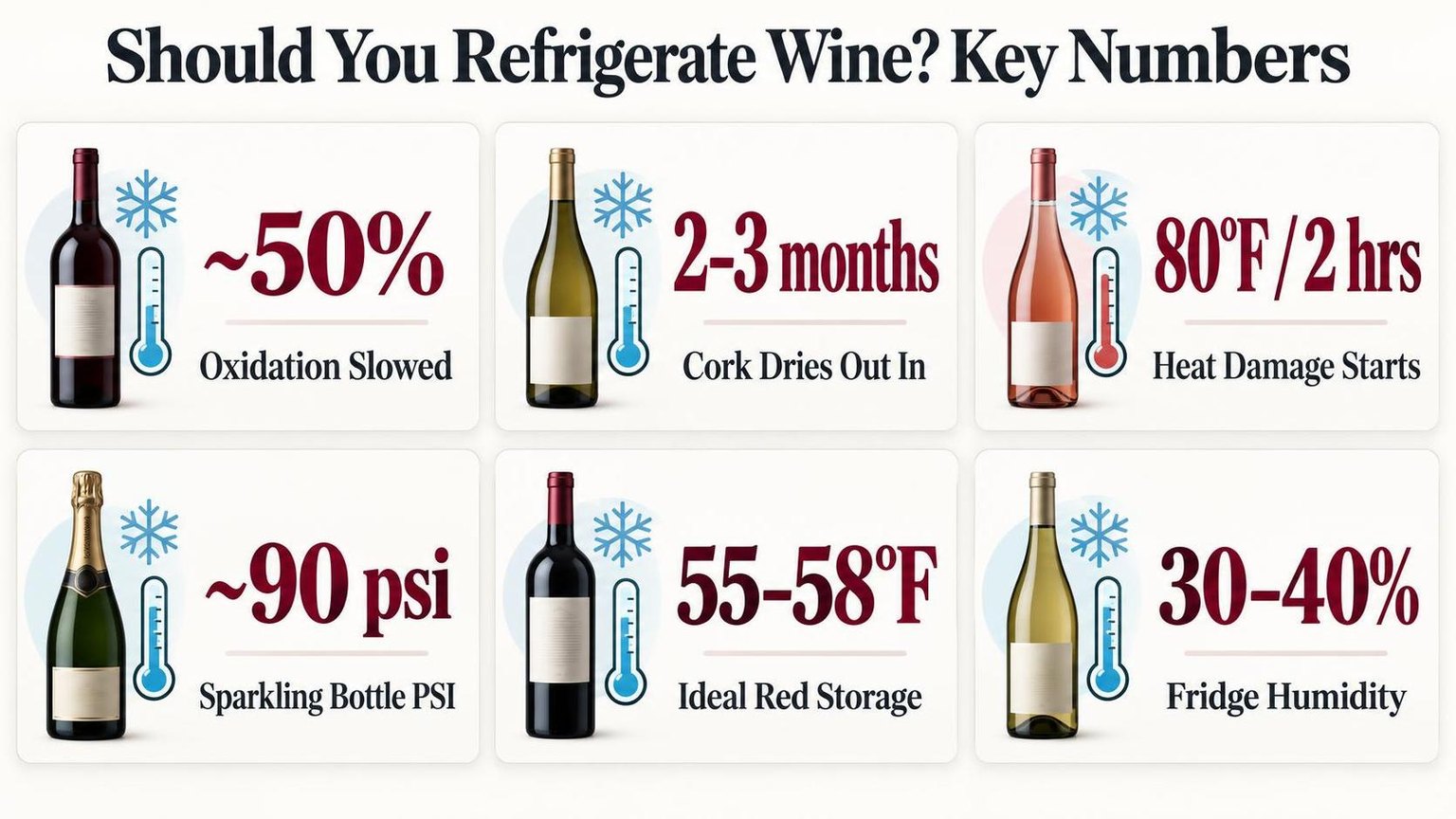 Should You Refrigerate Wine? 1 Should You Refrigerate Wine? Key Numbers — figures worth remembering