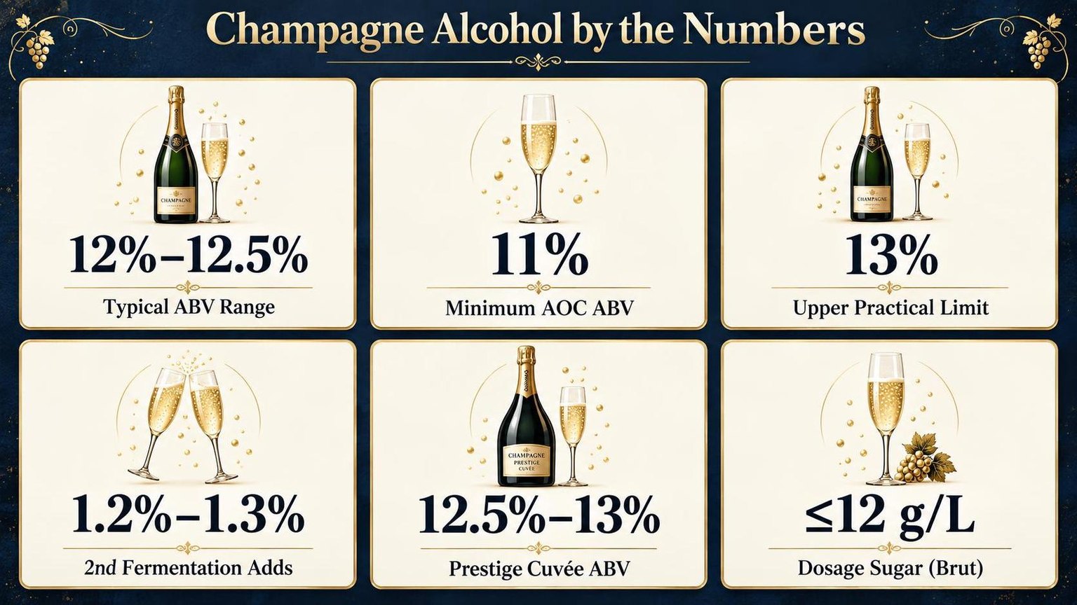 Champagne Alcohol by the Numbers — what the data shows