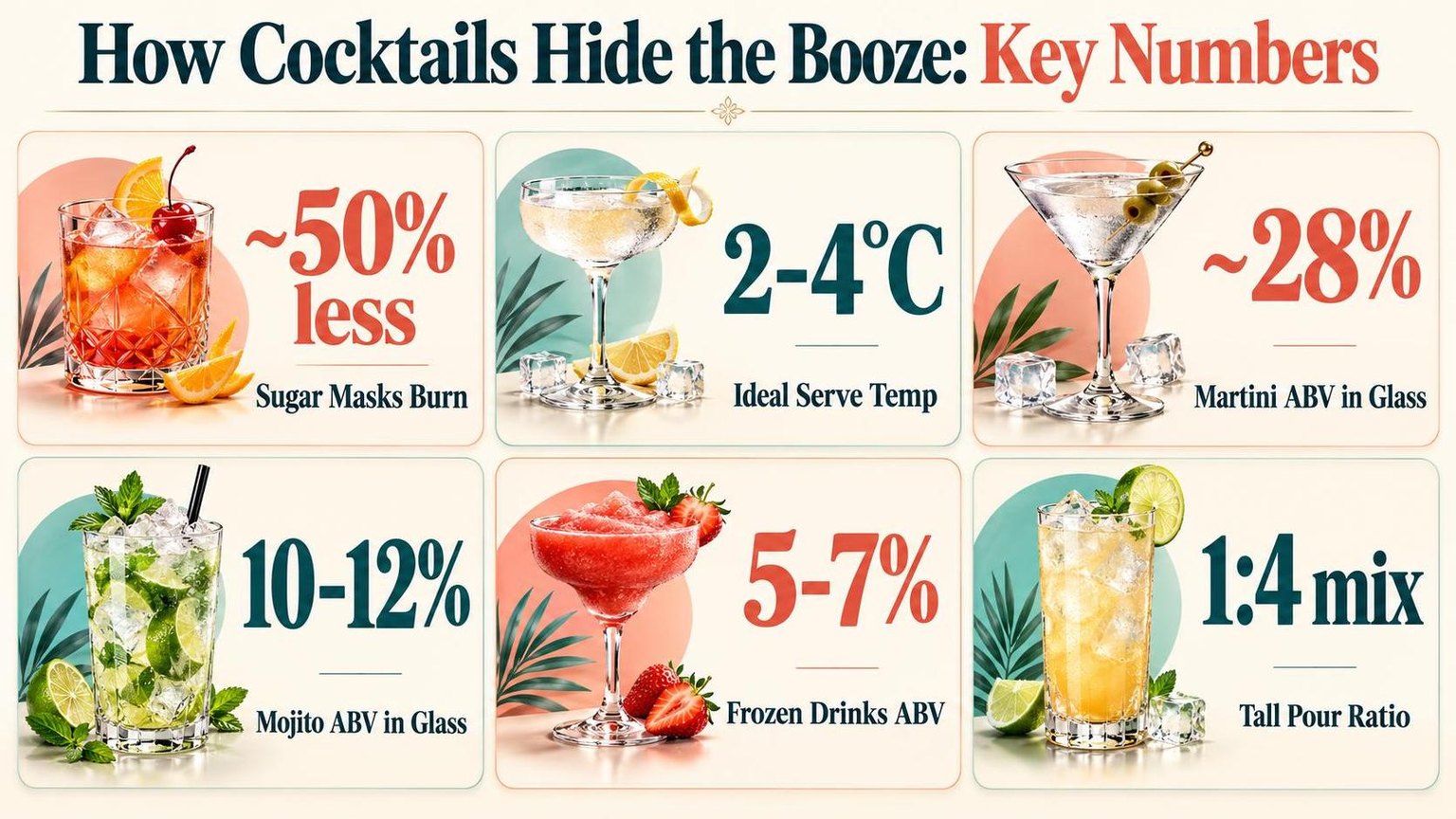 Cocktails for People Who Donu2019t Like Alcohol 1 How Cocktails Hide the Booze: Key Numbers — what the data shows