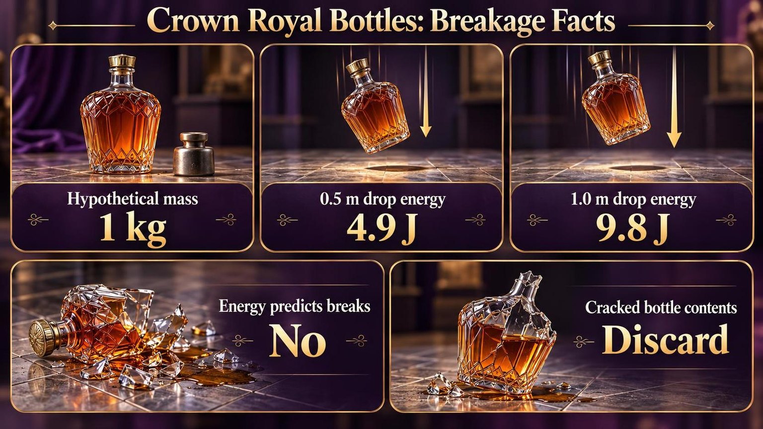 Crown Royal Bottles: Breakage Facts — figures worth remembering