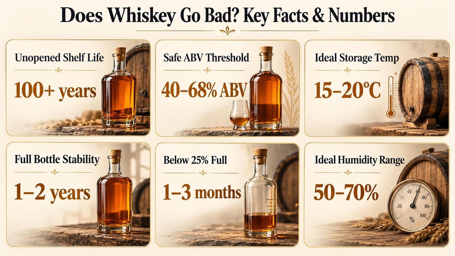 Does Whiskey Go Bad? Key Facts & Numbers — key facts at a glance