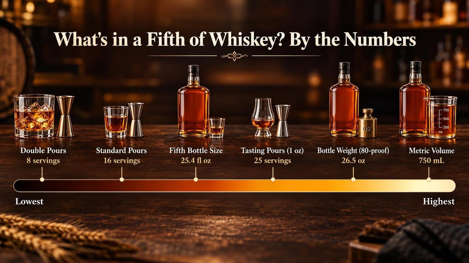 What's in a Fifth of Whiskey? By the Numbers — figures worth remembering